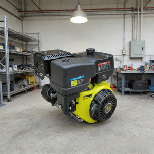 Moteur à essence monocylindre POWERAC 18HP 521cc, modèle 196F, EURO 5, 4 temps, refroidi par air, faible consommation de carburant, pour machines d'ingénierie - Product Image 1