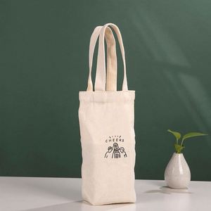 Bolsa Ecológica de Lona para Portavasos, Bolsa de Café de Lona con Impresión Personalizada, Bolsa Portátil para Agua/Vino/Paraguas, Bolsa para Botellas - Product Image 1