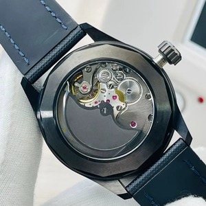 Top Luxury Men's Titanium Stainless Steel Calendar Watch Sunray Leather Strap Sapphire <b>Crystal</b> <b>Mirror</b> Accurate Timepiece 10 Bar - Product Image 6