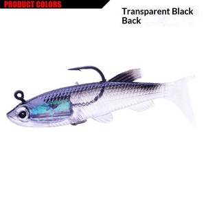 SWORDFISH Leurre souple en silicone 9cm 14g, type Minnow coulant à queue en T, avec hameçons, pour la pêche en eau salée, pour Pêcheur de poisson-chat, Carpe et Pêcheur de poisson-sabre, modèle Tasmanian Devil - Product Image 6