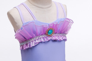 Nuovo Design sirena Costume da bagno con parrucca multicolore sirena principessa in maschera per bambini ragazze sirena <span class=keywords><strong>coda</strong></span> costumi da bagno per l'estate - Product Image 3