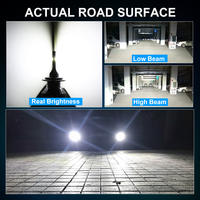 Ampoule LED pour phare de voiture H4 H7 3000K 6000K H1 H3 H8 H11 9005 HB3 9006 HB4 880 881 H27 12V 50W Lumière blanche froide