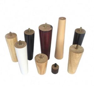 WEKIS Modern Solid Wood Furniture <b>Legs</b>-Black <b>for</b> Dining Living Room & Bedroom Tables Beds & <b>Sofas</b> - Product Image 1