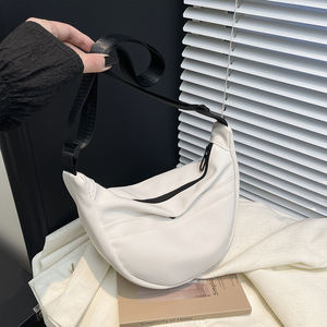 <span class=keywords><strong>กระเป๋า</strong></span>ไนลอนสะพายข้างแบบครึ่งวงกลม สายปรับได้ สไตล์ลำลอง สำหรับผู้หญิง ขายส่งราคาถูก - Product Image 5