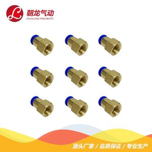 ข้อต่อลมแบบเร็ว Zhaolong ทำจากทองเหลือง เกลียวใน แบบตรง รุ่น PCF8 01 PCF8 02 PCF10 01 PCF10 02 สำหรับสายลม - Product Image 4