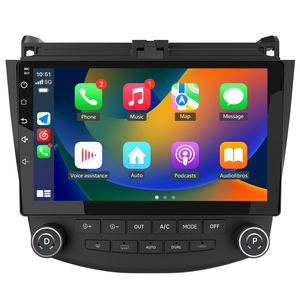 Système multimédia automobile Junsun V1 pour <span class=keywords><strong>Honda</strong></span> <span class=keywords><strong>Accord</strong></span> <span class=keywords><strong>7</strong></span> 2003-2008, stock US, livraison rapide, CarPlay sans fil, Android Auto, navigation GPS - Product Image 1