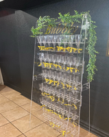 Nouveaux produits : Porte-verres à champagne mural en acrylique pour mariage, capacité de 40 flûtes, pour vin mousseux