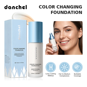 Le fond de teint crème liquide changeant de couleur le plus vendu, imperméable, couvrance parfaite, crème <span class=keywords><strong>BB</strong></span>, marque privée pour <span class=keywords><strong>peaux</strong></span> grasses - Product Image 2