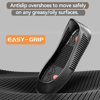 Liongrip sepatu koki ringan, penutup sepatu kerja bengkel industri makanan tahan minyak asam dan alkali