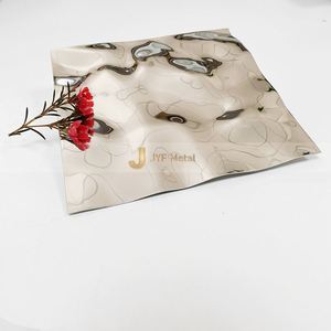 Customized Size Antique Decorative Stainless Steel Plate 304/201/316 Grade Water Ripple Wall Decoration - Product Image 1