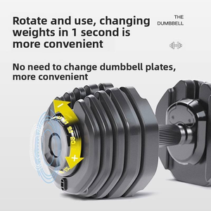 Set di Manubri Elettroplaccati Regolabili Intelligenti <span class=keywords><strong>per</strong></span> Fitness, Uso Domestico, Cambio Rapido del Peso Automatico, <span class=keywords><strong>Kit</strong></span> <span class=keywords><strong>per</strong></span> <span class=keywords><strong>Allenamento</strong></span> della Forza - Product Image 3