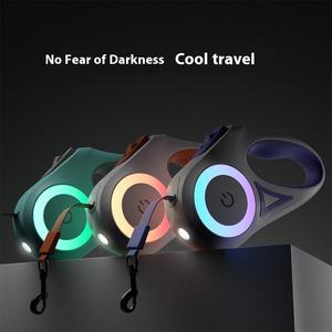 Nuovo Guinzaglio di Lusso Automatico Telescopico per Cani 3M-5M in Nylon, Corda per Animali Domestici con Luci Luminose, Resistente Attrezzatura da Passeggio per Cani - Product Image 2