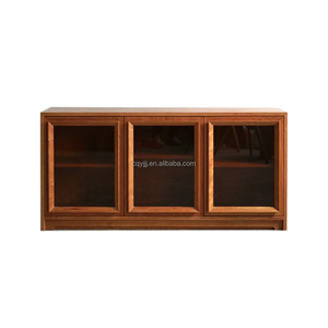 Vitrina Moderna de Madera Maciza Hecha a Mano con 5+ Compartimentos para Sala de Estar, Bar en Casa, Hotel, Villa - Yige YG-026 - Product Image 2