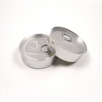 En gros Étiquette Personnalisée Autocollant Pressitin Auto-scellant 3.5g 100ml Vide Thon Sardine Appuyez Dessus Étain Boîte De Conserve avec couvercles En Plastique