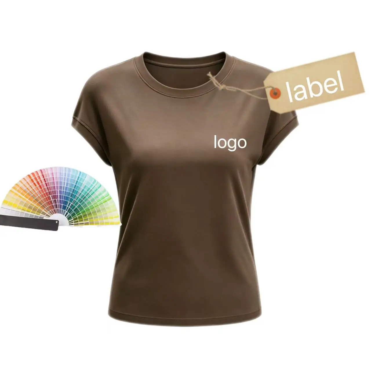 Custom Women's Summer Sports Yoga T-Shirt Solid Color Breathable Quick Dry Casual Fitness Shirt Anti-Pilling Knitted Fabric