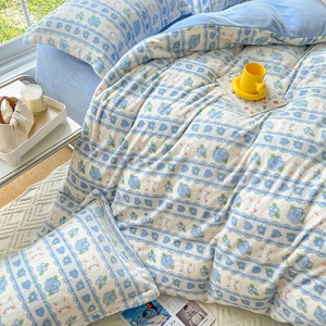 Nhà Máy Bán Buôn Giá In Sữa Nhung Pha Lê <span class=keywords><strong>Flannel</strong></span> Bộ Đồ Giường Thiết Lập Hiện Đại Mô Hình Động Vật Bao Gồm Tấm Và Chăn Bìa - Product Image 5