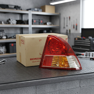 Luz Trasera Derecha Original Roja de Freno para CIVIC ES 2003-2005, Halógena/Xenón, Certificación ISO, 12V 21W, Tamaño Estándar OEM, Número de Pieza - Product Image 3
