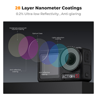 Kit de filtres pour caméra d'action K&F Concept, lot de 4, ND8/PL, ND16/PL, ND32/PL, ND64/PL, pour DJI Osmo Action 4&5 Pro HD, multi-couches