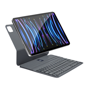 Funda con Teclado Magnético Ultrafino <span class=keywords><strong>de</strong></span> 5 mm con Doble Clip para iPad, 365 Días <span class=keywords><strong>de</strong></span> Autonomía en Espera - Product Image 1