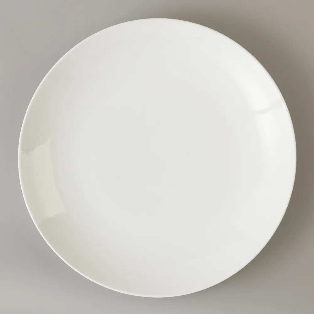 Dinnerware Auratic Custom Logo Round White Fine Porcelain Ceramic Dinner Plates Dishes Set Wedding Hotel Party Dinnerware