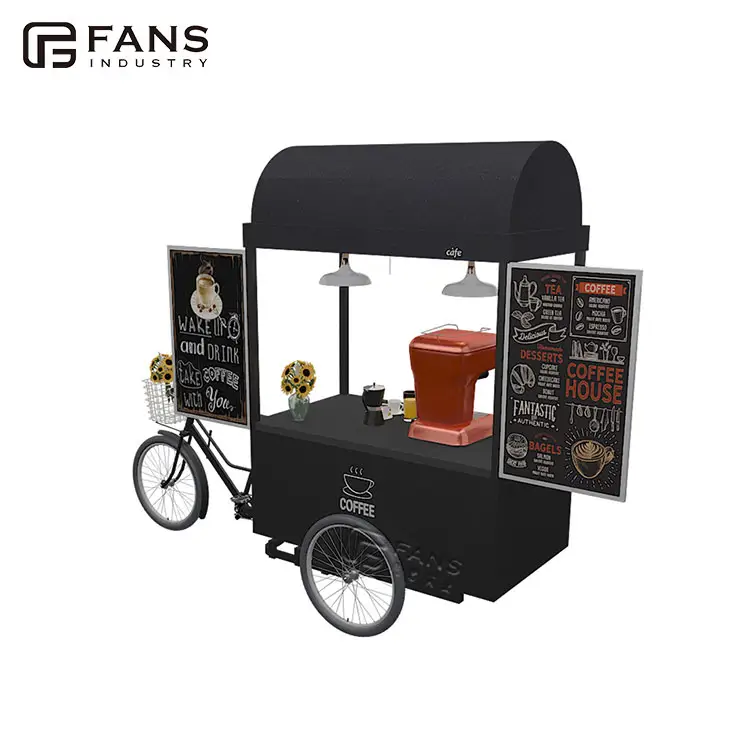 Street Mobile Food Truck Cart Travel Camping Camper Trailer Van Bicycle Mobile Canteen Trucks For Sale Fast Food Van Australia