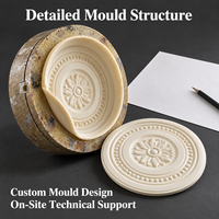 Moulure de plafond en résine Tietuo + noyau en élastomère PU C258-G2, haute précision, équipe de R&D expérimentée, logo personnalisé