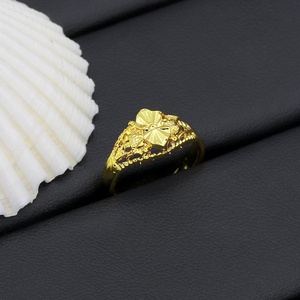 Anillo de Boda de Latón Chapado en Oro de 24K con Diseño Único JXX, Anillo de Latón Chapado en Oro de 24K de Moda para Mujer, Gran Venta - Product Image 3