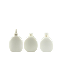 Bouteille de shampooing liquide de luxe en plastique HDPE de haute qualité, bouteilles vides avec bouchon à vis, bouchon à rabat