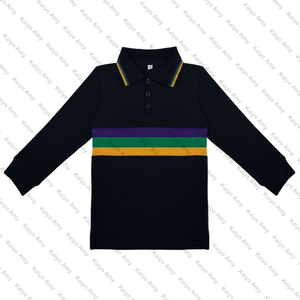 Vêtements de Mardi Gras RTS, t-shirts pour hommes, violet, vert, or, vêtements pour enfants, t-shirts en coton pour garçons de Mardi Gras - Product Image 5
