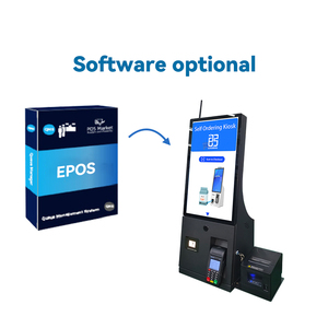 Kiosques de paiement de commande d'individu de magasin de détail avec l'<span class=keywords><strong>imprimante</strong></span> de 80 mm kiosque de table de scanner de QR - Product Image 2