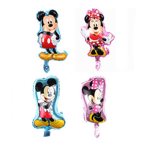 Disegno caldo mini size Mickey <span class=keywords><strong>Minnie</strong></span> aerostati della stagnola del fumetto palloncino per bambini giocattoli felice festa di compleanno decorazione giocattoli - Product Image 2