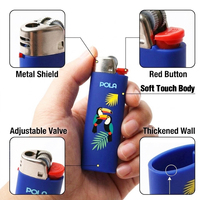 Briquets de camping classiques en plastique en gros certifiés INMETRO, jetables, portables, à allumage par silex, à haute pureté, au butane, pour cigarettes souples