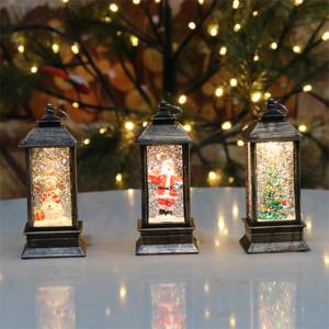 Nuevas Llegadas: Mini Linterna de Agua LED Blanca Cálida de Plástico, Decoraciones Ecológicas con Nieve que Cae para Navidad, Hogar y Sala de Estar - Product Image 1