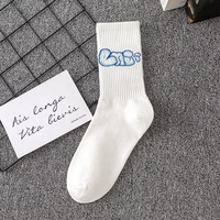 Chaussettes en gros à prix abordable pour couples, tendance, décontractées, en coton et polyester, pour hommes et unisexe