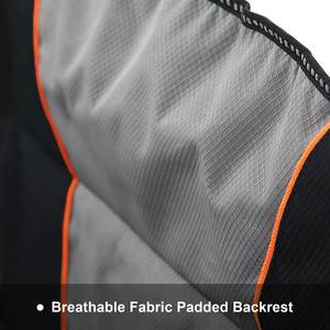 كرسي تخييم مريح كبير الحجم قابل للطي ومبطن من قماش أكسفورد مع حامل أكواب ودعم شديد التحمل، كراسي للحدائق والشاطئ للبالغين - Product Image 6