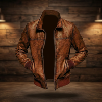 Veste de motard personnalisé de haute qualité pour hommes Type de cuir de vache d'hiver Nouveaux vêtements de course