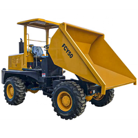 Chargeur articulé chinois de mine du diesel 4WD 2ton 5ton Béton Dumper Truck Bucket Attachment Farm Industries 3ton évalué 1ton