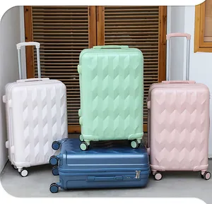 2023 Wholesale Abs Hard Case Suitcase 4 Pieces Trolley Luggage Set Travel Bags Carry On Luggage