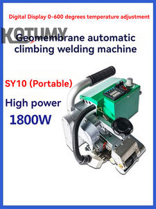 Soudeuse à cale chaude de couture de Machine de soudure de géomembrane en plastique haute puissance 1800W avec la comète pour la couche de Membrane de HDPE 220V - Product Image 2