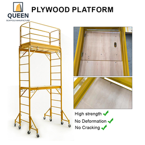 Échafaudage QUEEN de 12 pieds échafaudage polyvalent de style boulanger avec une capacité de 450kgs tour d'échafaudage roulante réglable de boulanger intérieur - Product Image 3