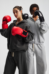 Conjunto de Sudadera con Capucha de Felpa de 430 g/m², Unisex, Personalizable, Estampado en Relieve, Informal, para Uso Diario, para Hombre y Mujer - Product Image 2