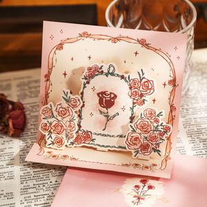 Vente chaude Saint Valentin 3D Pop-up Or Estampage Fournitures De Voeux Carte D'<span class=keywords><strong>invitation</strong></span> <span class=keywords><strong>Anniversaire</strong></span> Graduation Carte - Product Image 4