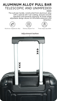 Nouvelle valise changeante d'image intelligente avec affichage de lumière LED bluetooth cadre en aluminium bagages de voyage 20 pouces valise à main