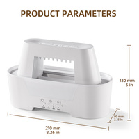 Diffuseur d'huiles essentielles ultrasonique 300 ml, humidificateur à brume froide, télécommande, éclairage LED, écologique, faible bruit, pour la maison et l'hôtel