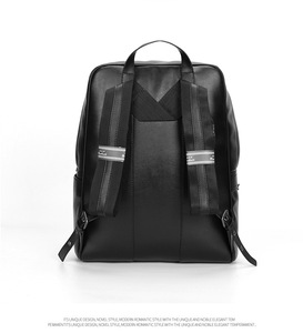 Paquet d'ordinateur Sac à outils Kit Genuin Sac à dos d'ordinateur Mode Messenger Travail Affaires Manches Courtese Cuir Imperméable Tricot - Product Image 4