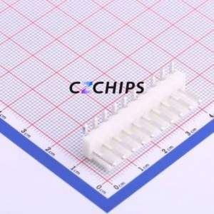 HX39601-10WAP Wire-to-Board Pin Header Bent Lead Through Hole,P=3.96mm Connector 1x10P 3.96mm Right Angle Insert VH - Product Image 1