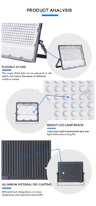 Precio al por mayor de fábrica Rendimiento de alto costo 20W 30W 50W 100W 150W 200W Impermeable Ip66 RGB Reflector LED para exteriores - Product Image 2