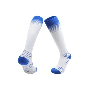 Wholesale Premium Quality Cotton Crew Men's Sport <b>Socks</b> Custom Jacquard Logo Terry <b>Socks</b> Bottom Position <b>Black</b> Color for Spring - Product Image 2