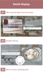 Nhà duy nhất hương vị bảng Top mềm máy làm kem tốt nhất bán thông minh Ice Cream Cone homemaker 1L mềm Ice Cream Maker - Product Image 5