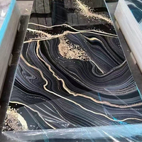 1220*2440mm UV marbre maison décorative 3D PVC feuille revêtement mural panneau salon salle de bain panneau mural
